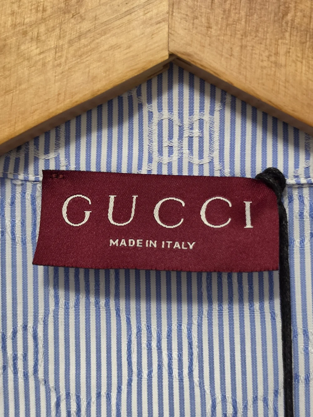 Gucci Striped GG Motif Bowling Shirt, L